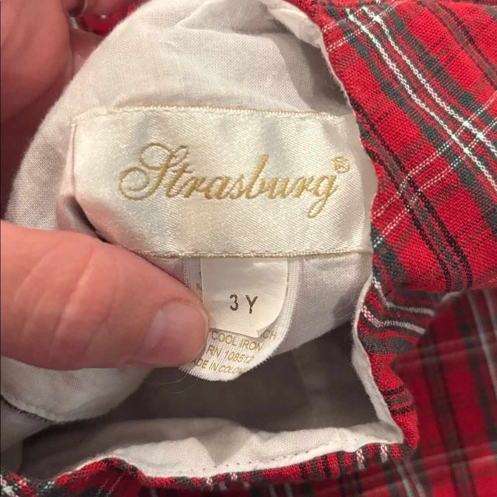 Stratsburg Gingerbread Man Plaid Jumper